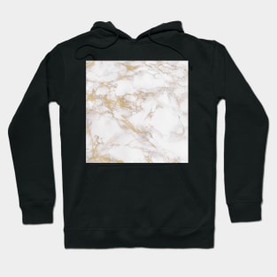 Golden Marble Effect Pattern Hoodie